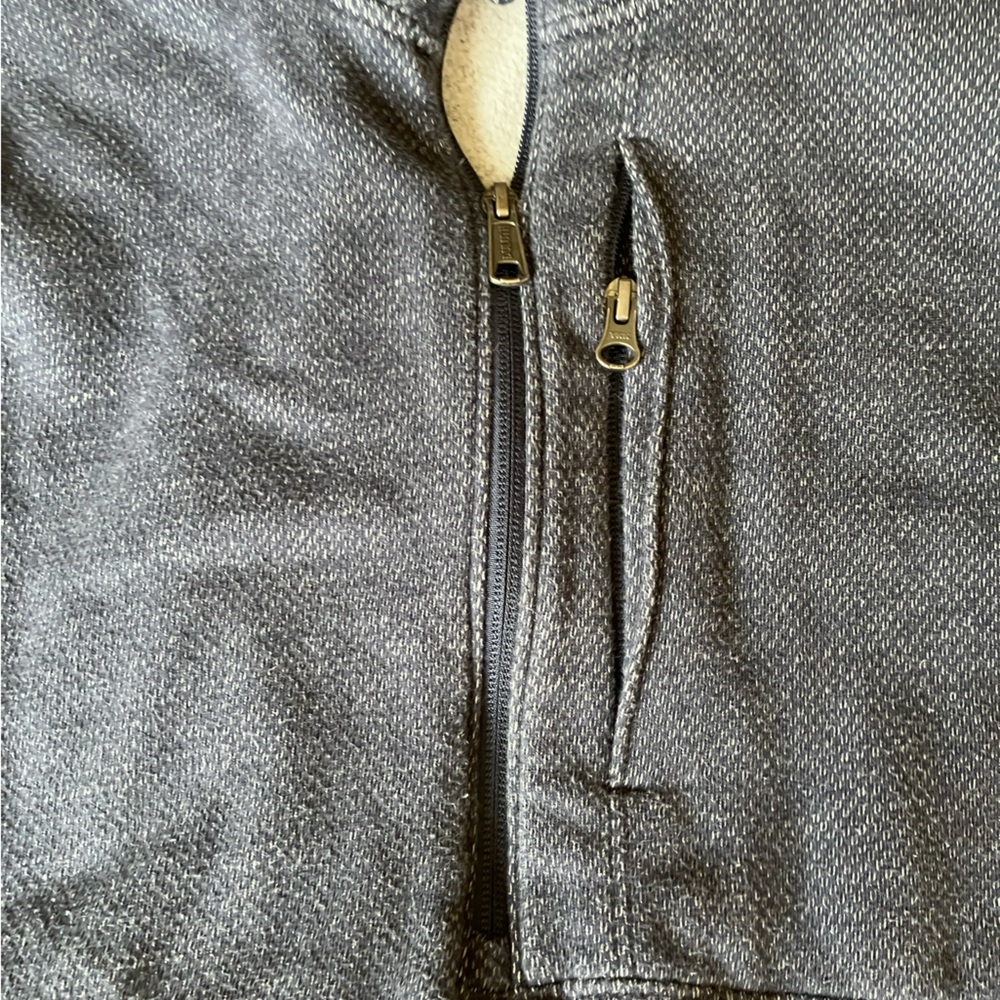 Duluth trading Co 1/2 zip Threshold Fleece vest blue soft - Picture 4 of 5